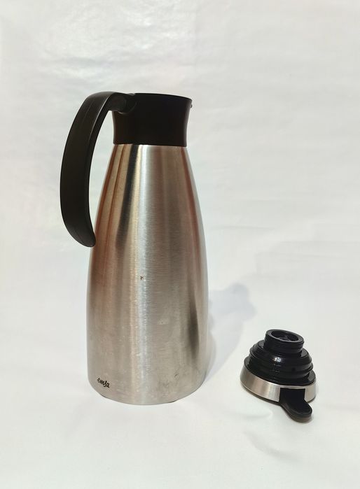 Termos Emsa Soft Grip cu vid, strat dublu, conservare perfecta, 1,5L