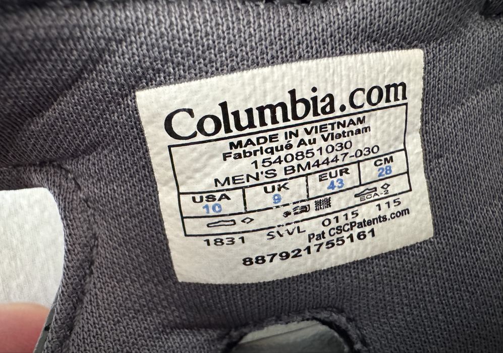 Сандалии COLUMBIA TECHSUN VENT 43 размер
