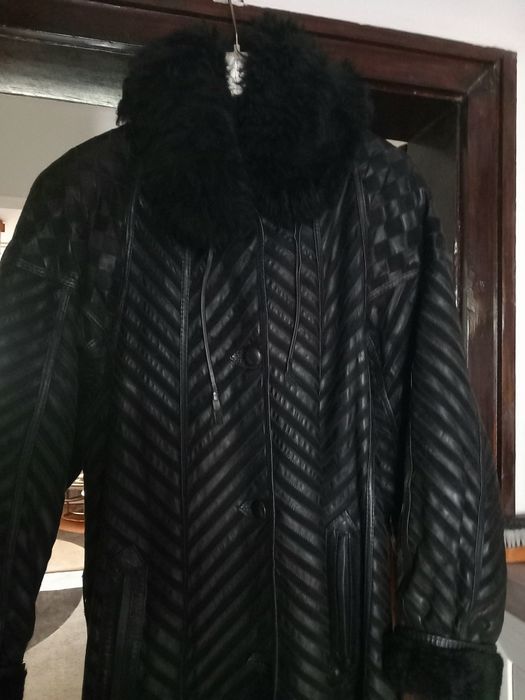 Кожено палто от агнешка кожа