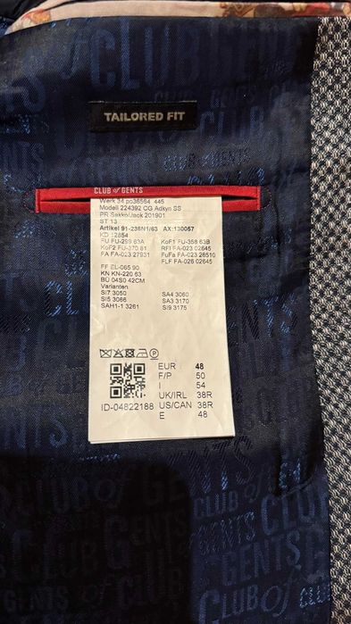 Sacou Club of Gents marimea S-M