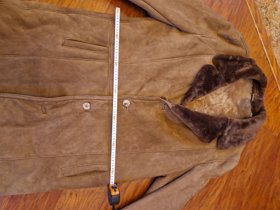Мъжки кожух агнешка кожа чисто нов