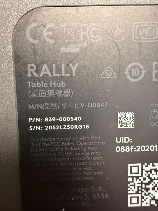 Sistem Logitech Rally 4K complet – Camera PTZ, 2x Speaker, Mic Pod, Hub-uri + Swytch