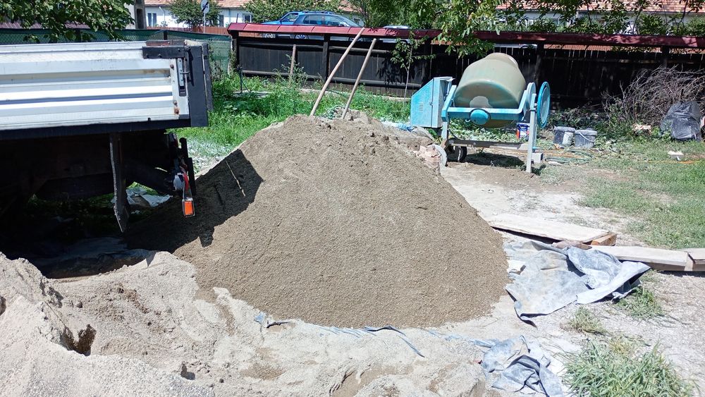 Nisip, sorturi diverse, amestec pentru beton