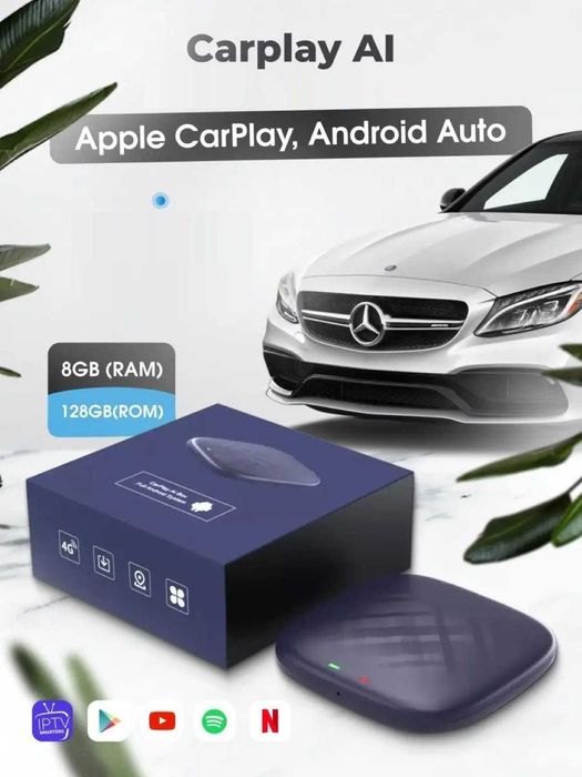 Мультимедиа CarPlay AI Box — 8/128 Android 13, 4G, Wi-Fi Есть доставка