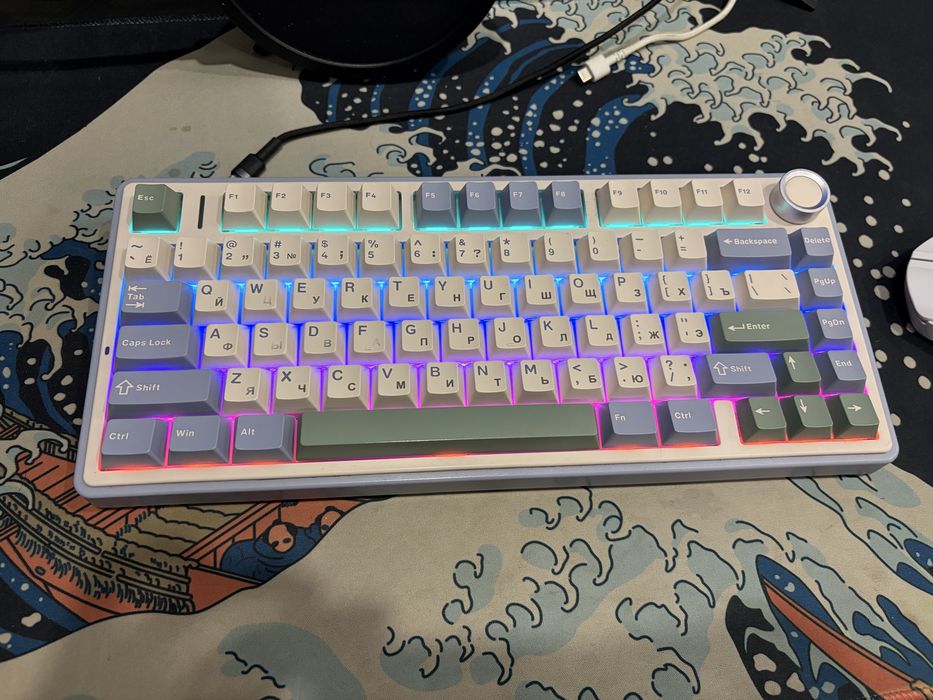 Продам Aula F75 + hyperx haste 2