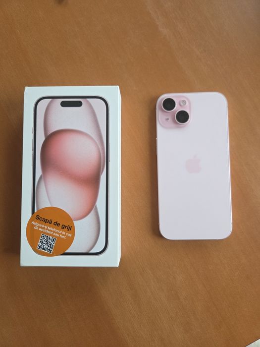 Iphone 15 Pink 128GB cutie, ca nou