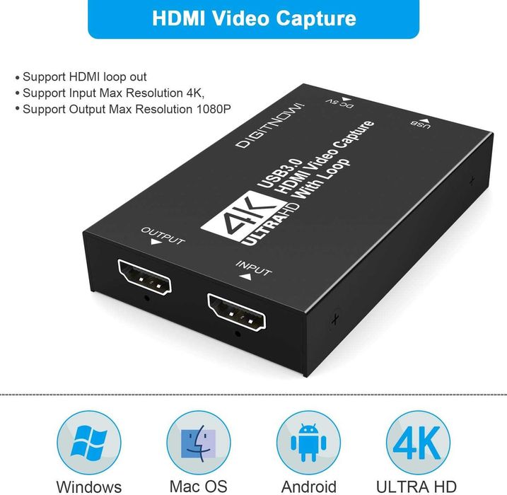 HDMI USB 3.0 устройство за видеозаснемане