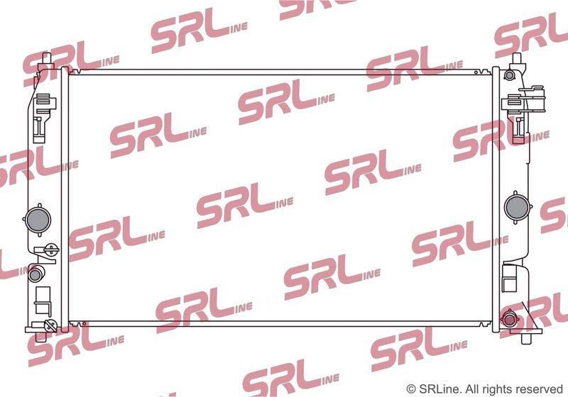 Radiator apa Mazda 2 Hybrid 2022-; Toyota Yaris Cross 2021-, Yaris 2020-, 1.5 Hybrid, 1.5, 623x362x16mm, AC: +/-, fagure brazat, OE 1640015630, SRLine