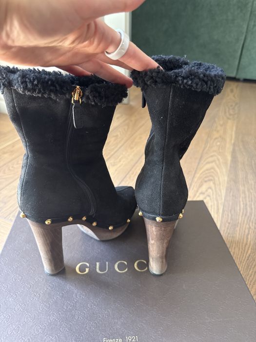 Ботинки на высоком каблуке Gucci