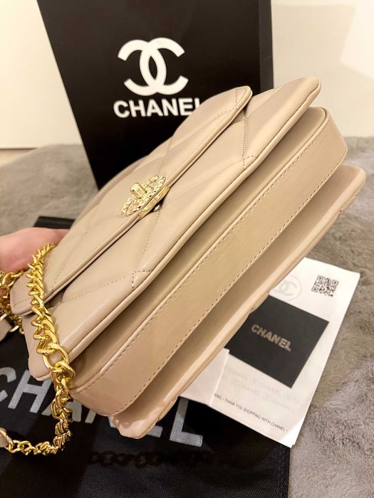 Poseta/Geanta Chanel Bej Leather 25x17x5