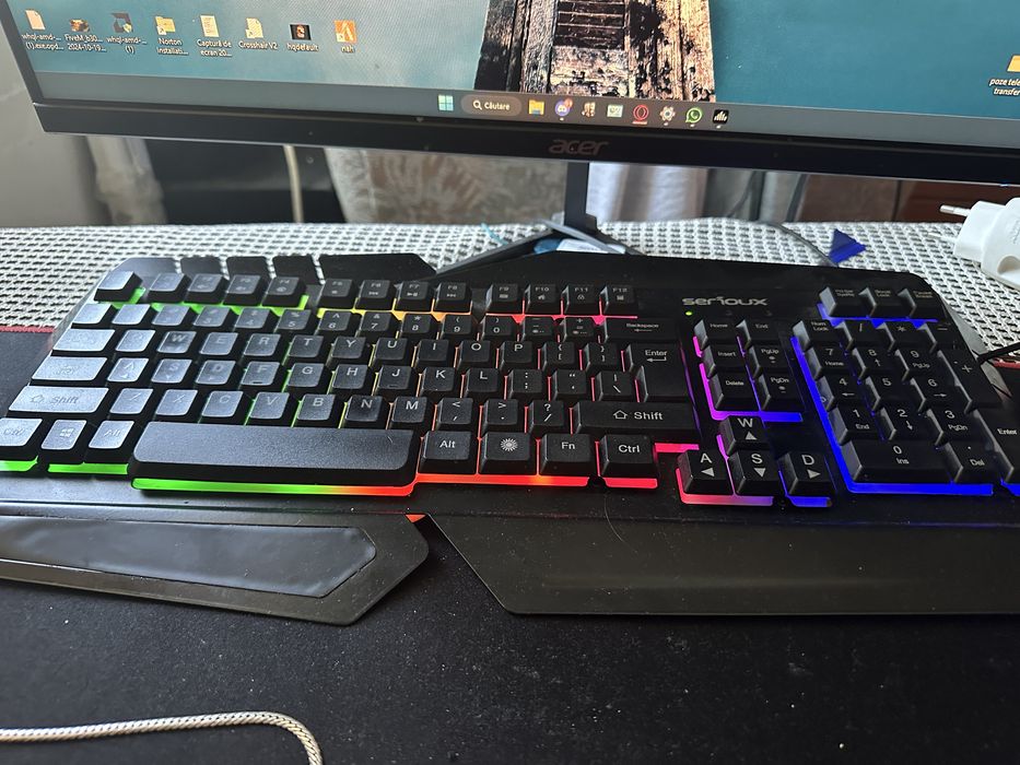 Calculator gaming setup