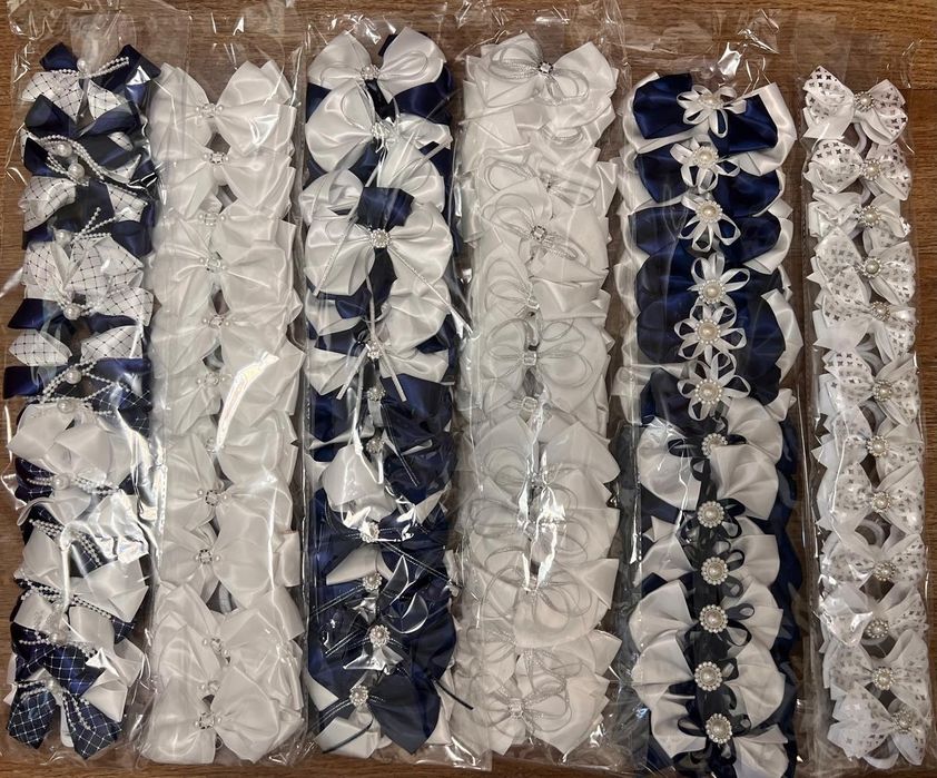 Бант школьный на резинке