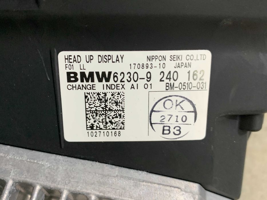 HUD Head up display Bmw seria 7 F01 - F02 cod 9240162