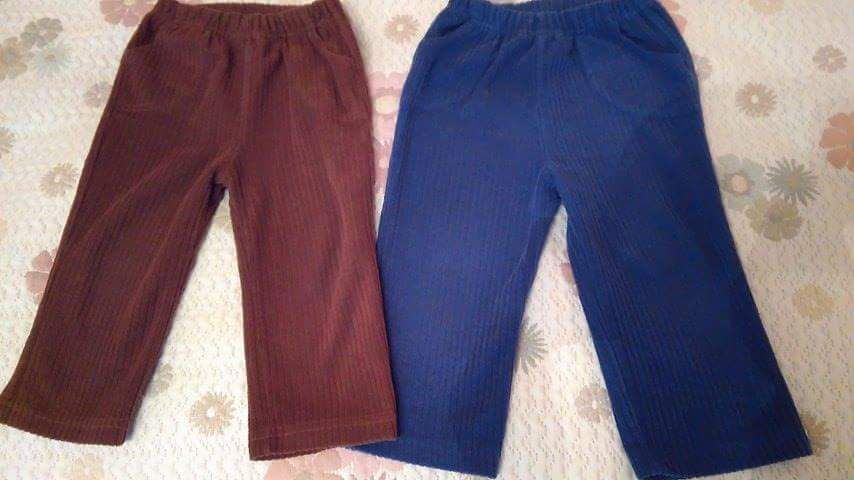 Дебел ватиран панталон, размер 86, 2 джинсови панталони