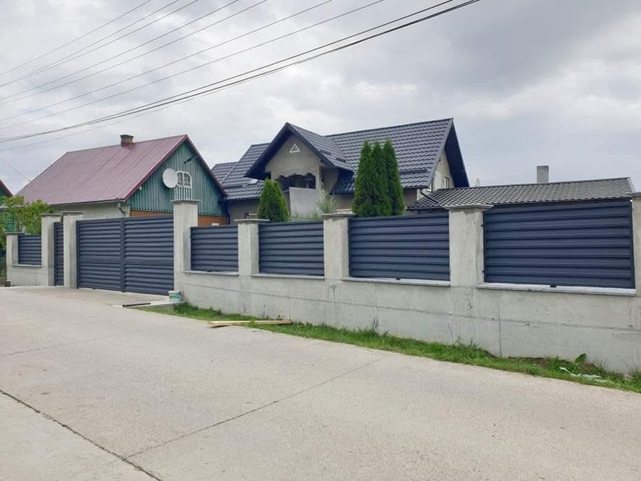 Garduri din panou stil jaluzele, din sipca metalica, tabla, plasa, BCA