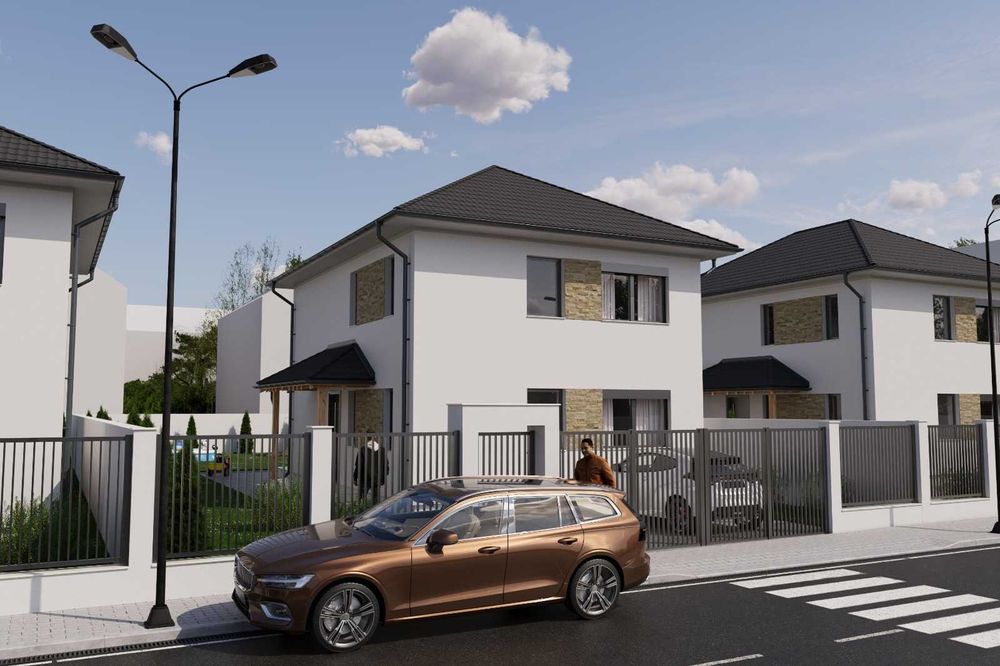Casă individuala noua de vanzare, pod 4 camere teren 380 mp Șura Mică