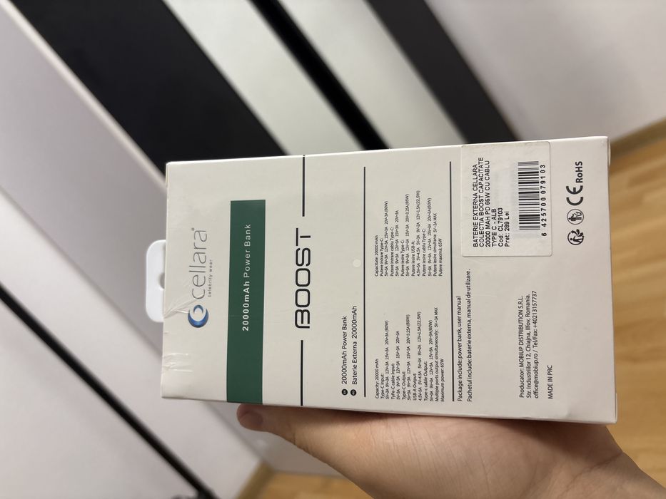 Baterie Externǎ Cellara - 20.000 mAh