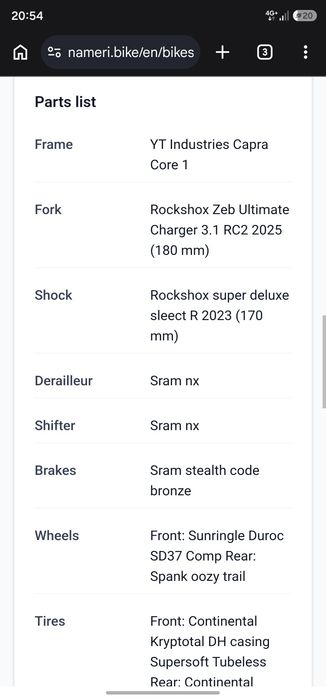 YT Capra core 1 MX 2023