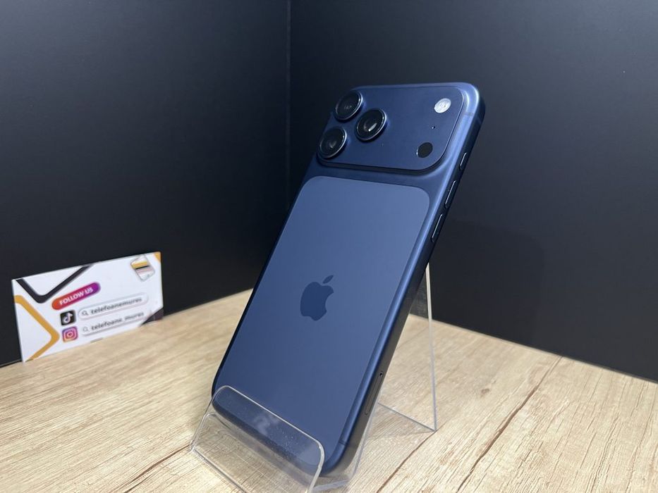 Iphone 17 Pro Max 256Gb Deep Blue Second-Hand 3 ani garanție, Telefoan