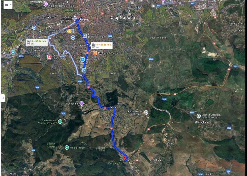 Vand teren foarte aproape de  Cluj