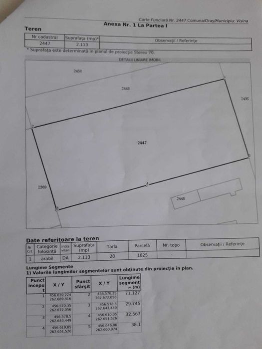 Teren intravilan 2113 m² – Vișina Veche, Olt – utilități complete, drum asfaltat