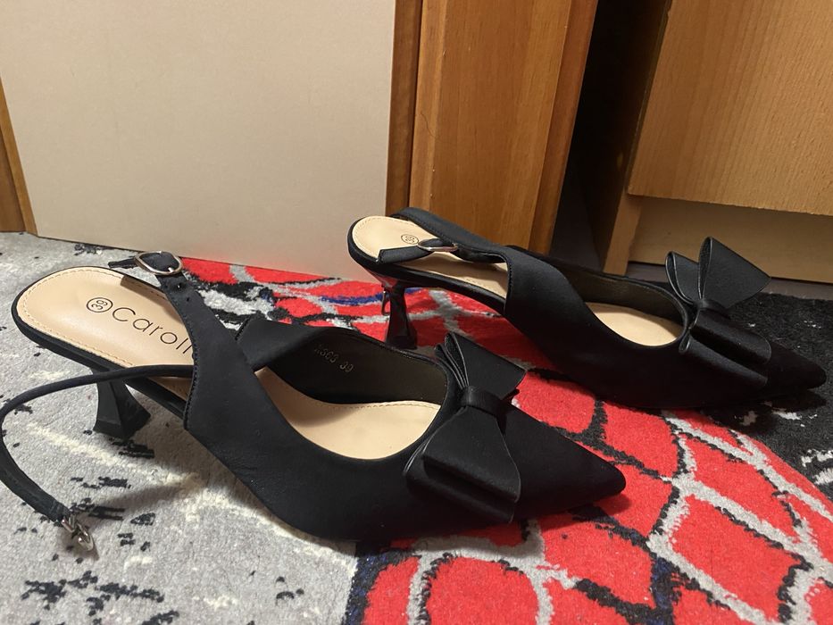 Sandale toc cu fundita