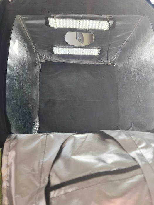 Сгъваема кутия за продуктова фотография, лайтбокс, 45х45х45 см, димер