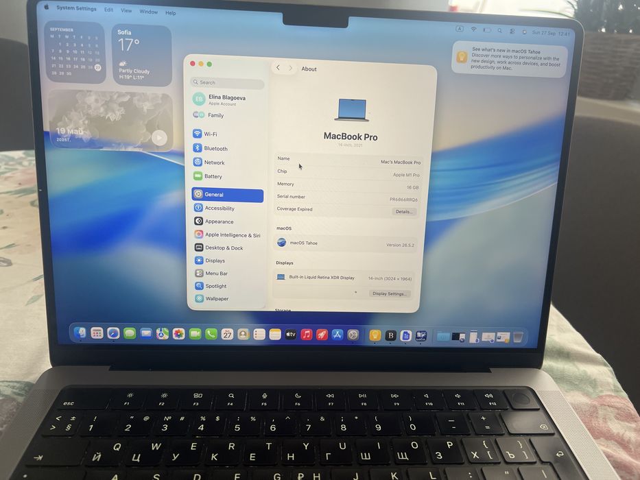 Mac’s Macbook pro Apple M1 pro