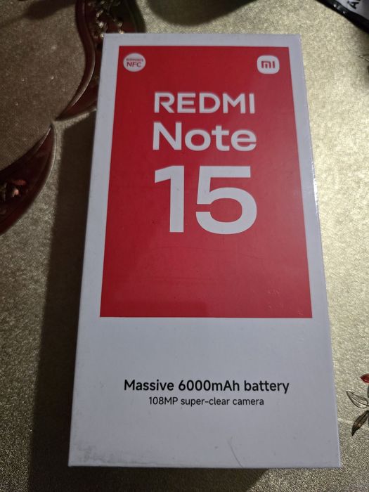 Xiaomi redmi note 15 6/128Gb нов неразпечатан с 2 г гаранция
