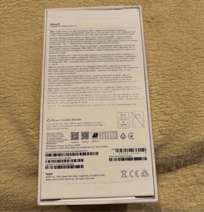 iPhone 15 128 GB Black