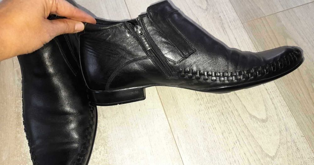 Мъжки зимни боти естествена кожа