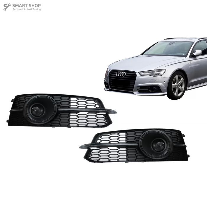 Grile Laterale Audi A6 C7 4G S Line Facelift (2015-2018) Negru