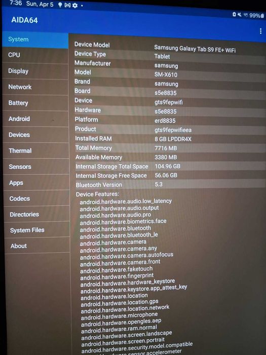 tabletă Samsung Galaxy Tab S9 FE+