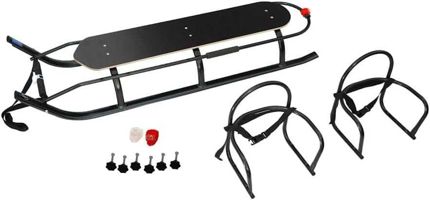 Двойна детска шейна с облегалки 2 в 1