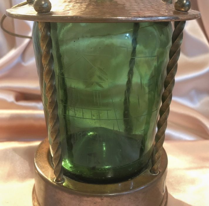 Sticla muzicala, cu suport din cupru