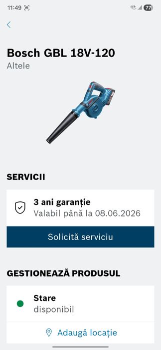 Suflanta Bosch GBL18v 120