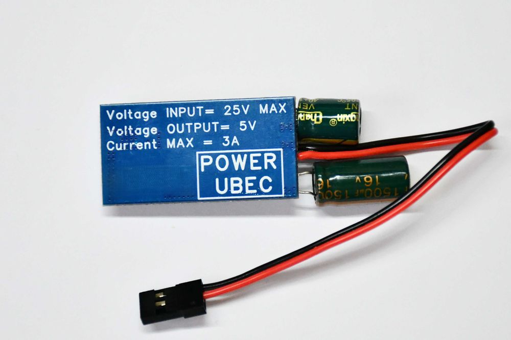 UBEC BEC extern 6.5-25V, ieșire stabilă 5V 3A (max 5A) – pentru drone, navomodele și modele RC