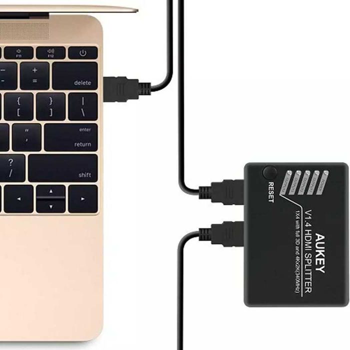 AUKEY 1x4 HDMI сплитер V1.4 с поддръжка на 4k Ultra HD 3D