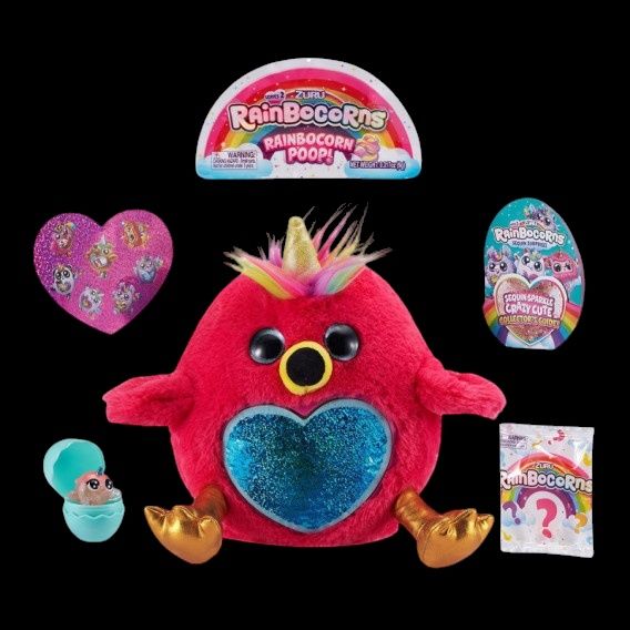 RainBocoRns Изненада с пайети Голямо яйце с играчки. Подарък