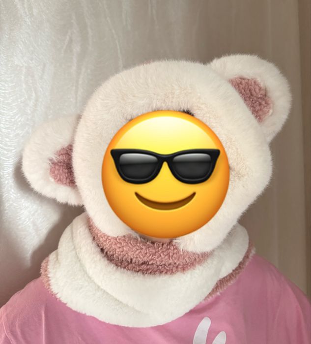 Шапка -мишка для девочки