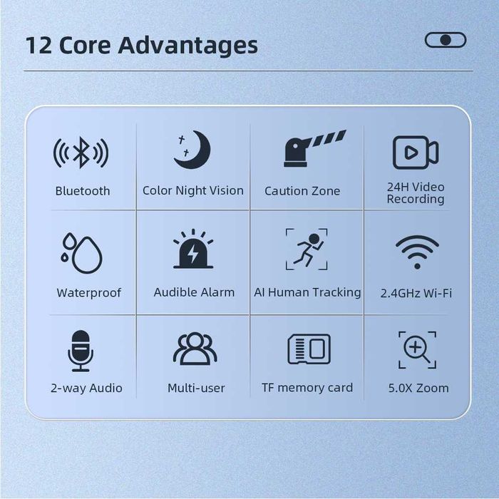 6 MP Двойна IP камера WiFi iCSee безжична проследяване