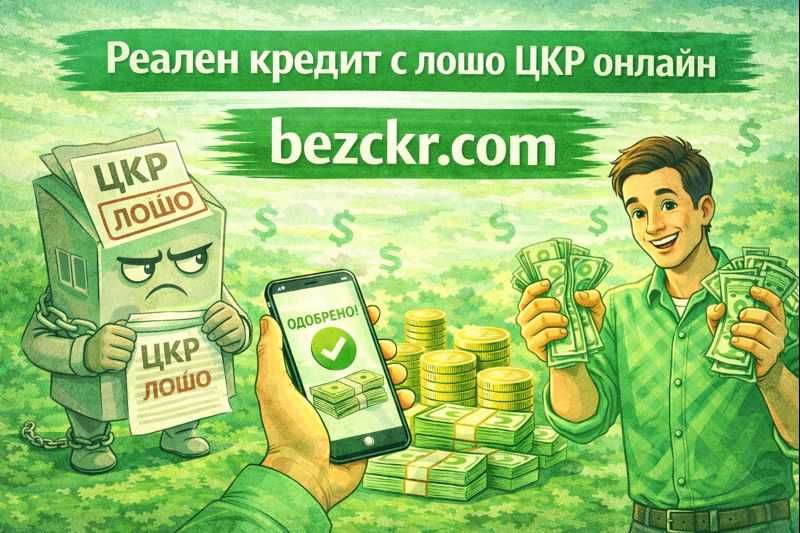 Реален кредит с лошо ЦКР онлайн