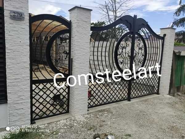 porti,garduri,balustrade din fier forjat