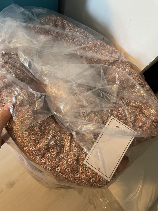 Perna Vintage  roz antic ciucuri bumbac