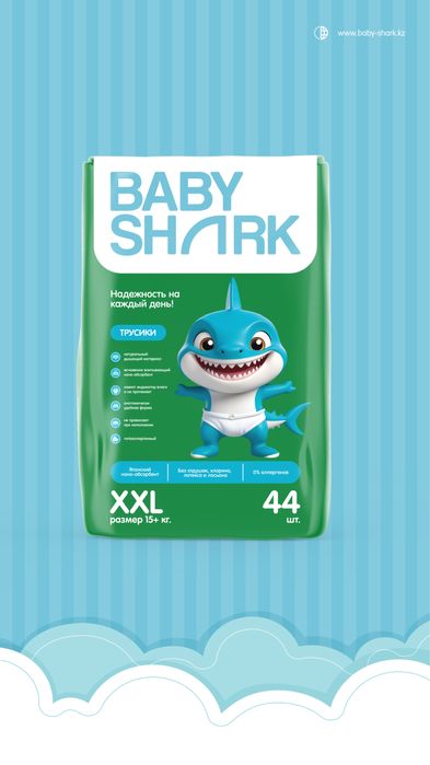 Подгузники baby shark