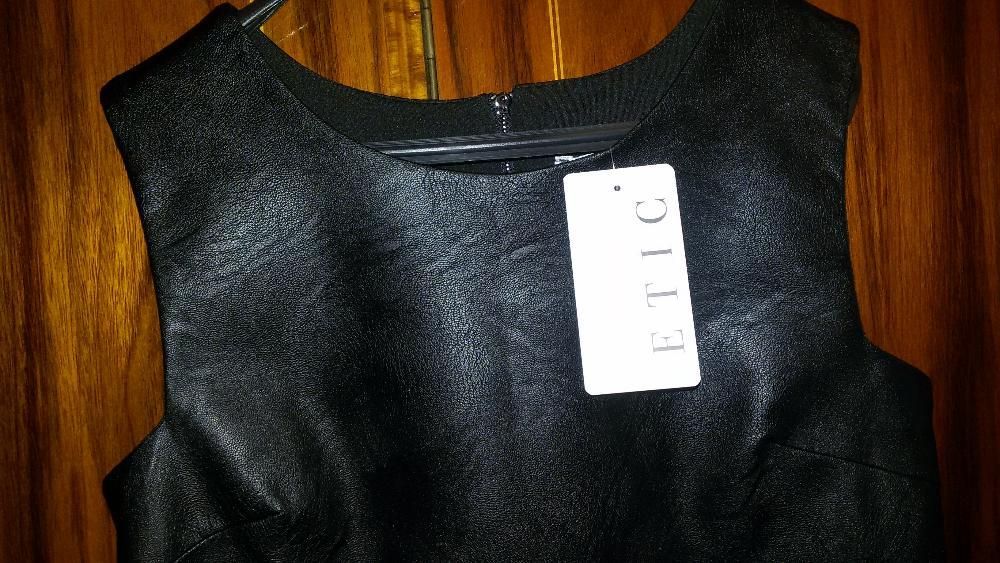 Rochie /Sarafan din piele ecologica 34