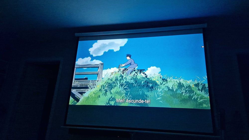 Video proiector FullHD 1080P, 12.000 lumeni, Android