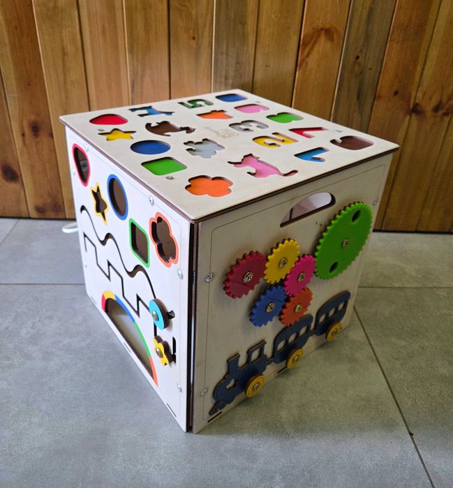 Бизибокс Деревянный. BusyBox ручной работы. Бизиборд|Hand Made|Бизикуб