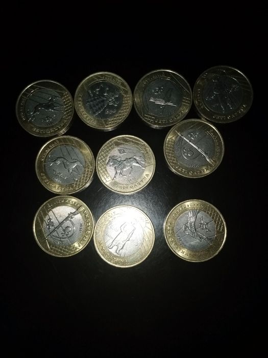 Коллекционные монеты 100 тг Жеті Қазына