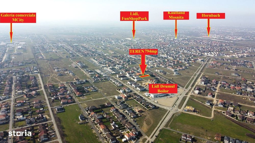 Teren PREMIUM Mosnita - langa Lidl Drumul Boilor